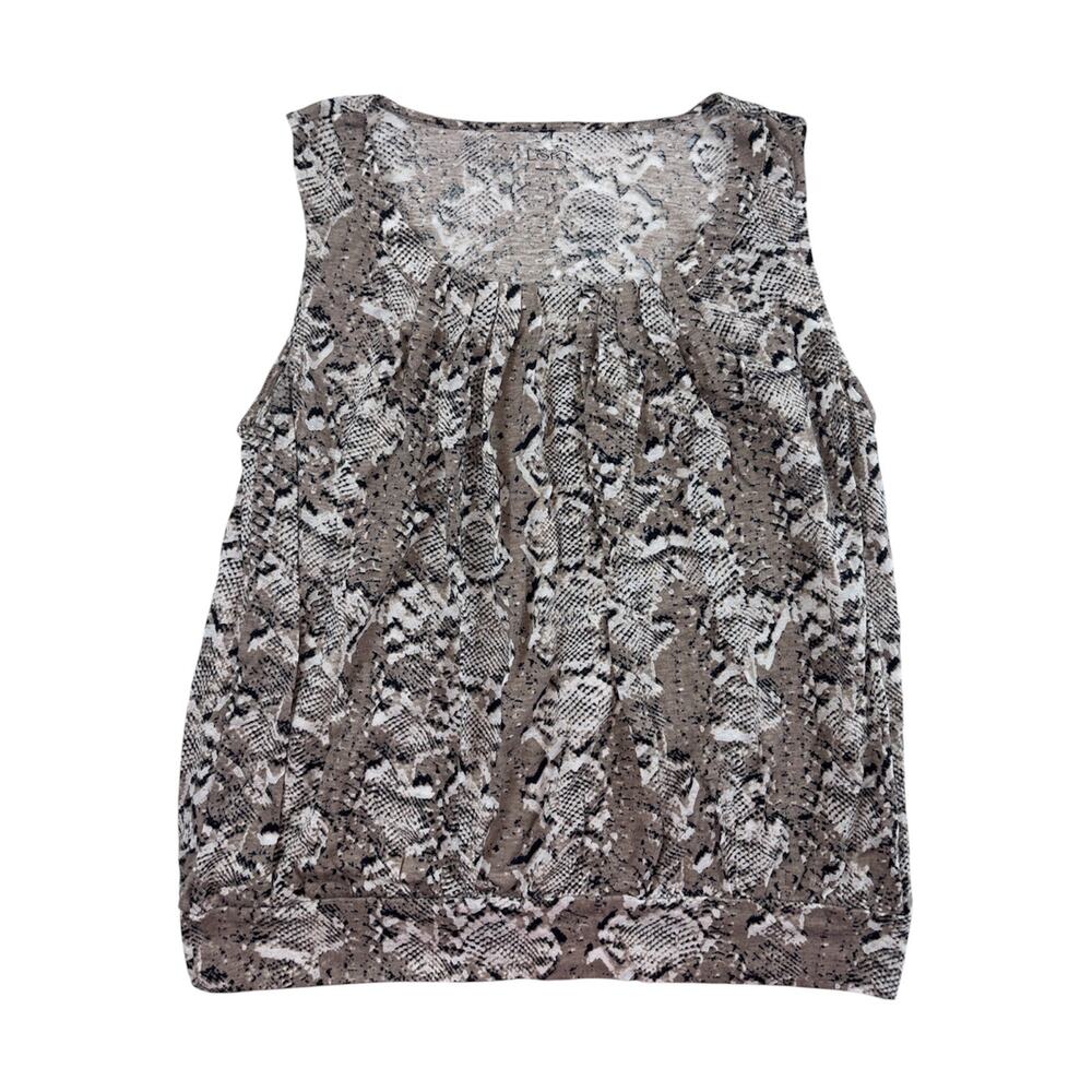 Ann Taylor LOFT Snakeskin Tank L